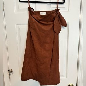 Brown Suede Skirt